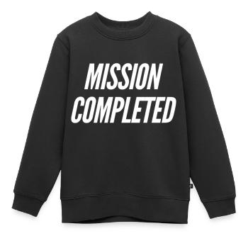 Mission accomplie - Sweat Premium enfant bio - noir - Devant - AI Model Kid Female (0cm)