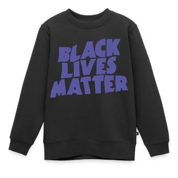 Black Lives Matter - Kids Premium Organic Sweatshirt - black - Front - AI Model Kid Female (0cm)