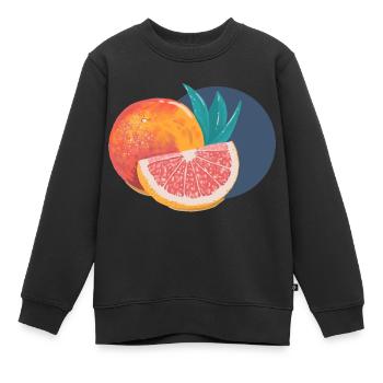Grapefruit - Kinder Premium Organic Sweatshirt - Schwarz - Vorne - AI Model Kid Female (0cm)