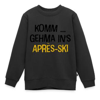 Après-Ski - Kinder Premium Organic Sweatshirt - Schwarz - Vorne - AI Model Kid Female (0cm)