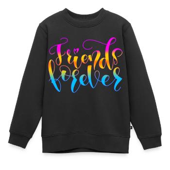 Meilleurs ami - Sweat Premium enfant bio - noir - Devant - AI Model Kid Female (0cm)