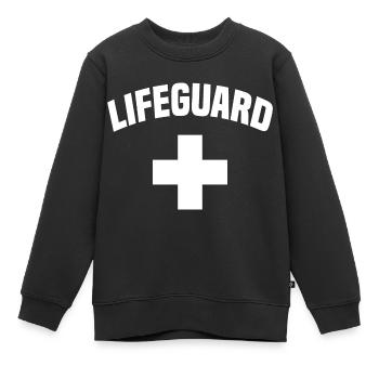 Lifeguard Bademeister Rettungsschwimmer - Kinder Premium Organic Sweatshirt - Schwarz - Vorne - AI Model Kid Female (0cm)