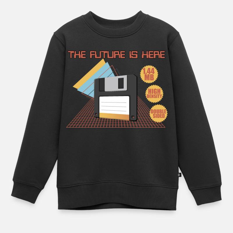 The future is here - Kids Premium Organic Sweatshirt - black