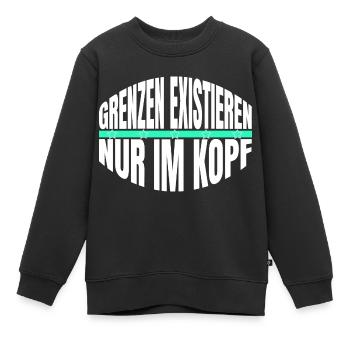 powerlifting power couple power lifting animal - Kinder Premium Organic Sweatshirt - Schwarz - Vorne - AI Model Kid Female (0cm)