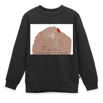 Famille - Sweat Premium enfant bio - noir - Devant - AI Model Kid Female (0cm)