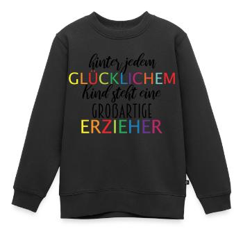 Abschied Erzieher - Kinder Premium Organic Sweatshirt - Schwarz - Vorne - AI Model Kid Female (0cm)