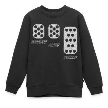 STUTUTU - Pression de suralimentation - Sweat Premium enfant bio - noir - Devant - AI Model Kid Female (0cm)