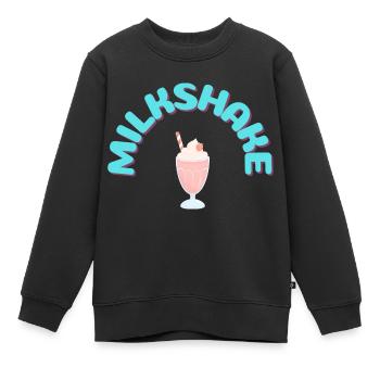 MILKSHAKE - Kids Premium Organic Sweatshirt - black - Front - AI Model Kid Female (0cm)