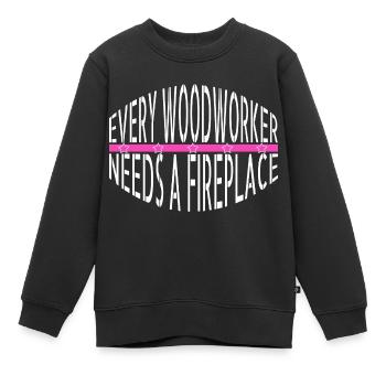 forester funny carpenter quotes blogger mason - Kinder Premium Organic Sweatshirt - Schwarz - Vorne - AI Model Kid Female (0cm)