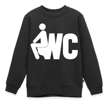 Toilet - Kids Premium Organic Sweatshirt - black - Front - AI Model Kid Female (0cm)