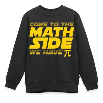 CÔTÉ MATH - Sweat Premium enfant bio - noir - Devant - AI Model Kid Female (0cm)