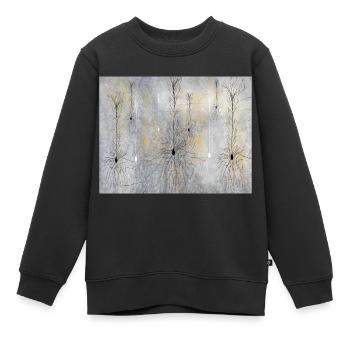 Neuronales Netzwerk - Kinder Premium Organic Sweatshirt - Schwarz - Vorne - AI Model Kid Female (0cm)