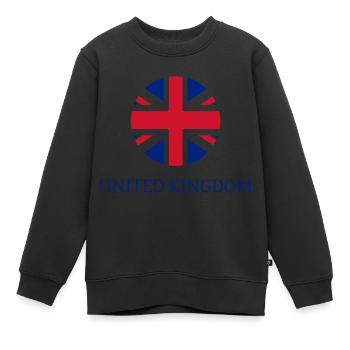 uk hemblem - Sweat Premium enfant bio - noir - Devant - AI Model Kid Female (0cm)