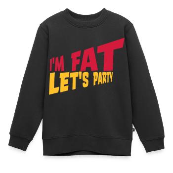 à la grosse laisse faire la fête - Sweat Premium enfant bio - noir - Devant - AI Model Kid Female (0cm)
