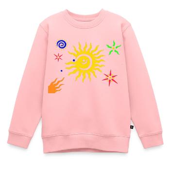 Univers - Sweat Premium enfant bio - rose - Devant - AI Model Kid Female (0cm)