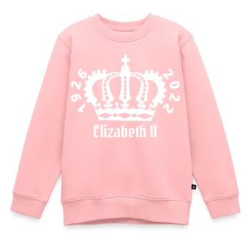 Rip Königin Elizabeth II. - Kinder Premium Organic Sweatshirt - Rosa - Vorne - AI Model Kid Female (0cm)