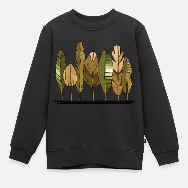 Arbre - Sweat Premium enfant bio - noir