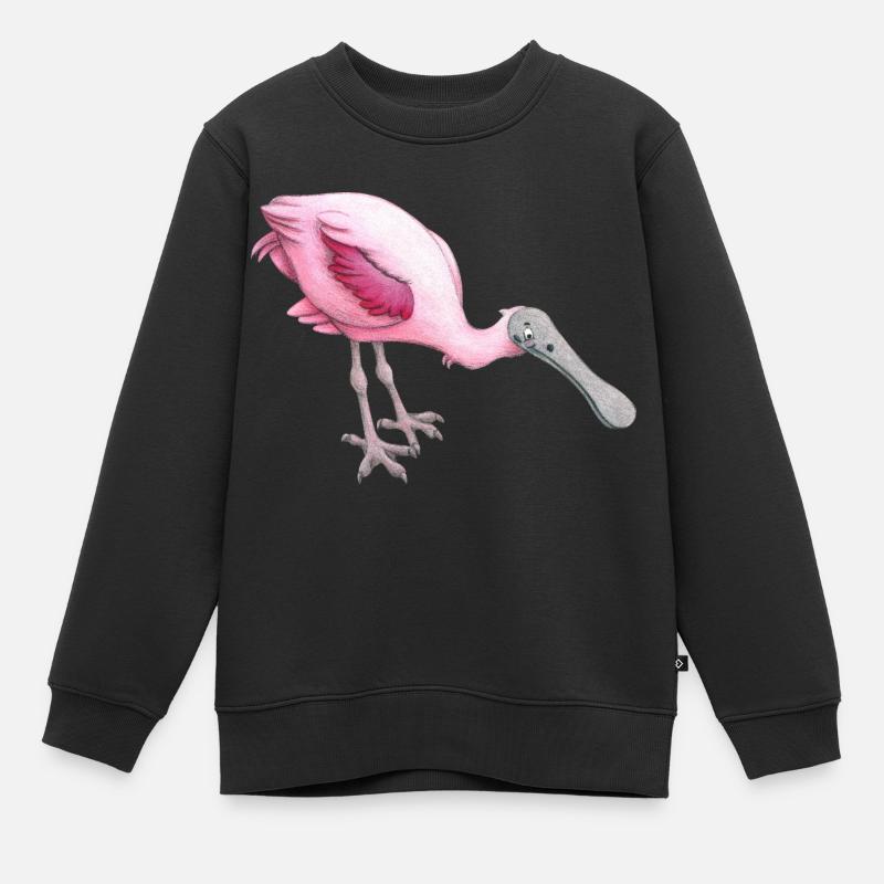 rosa Löffler - Kinder Premium Organic Sweatshirt - Schwarz