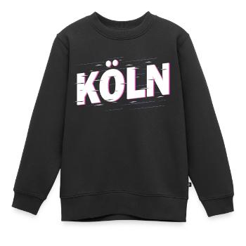 Köln Deutschland Stadt Schrift Heimat Liebe - Kinder Premium Organic Sweatshirt - Schwarz - Vorne - AI Model Kid Female (0cm)
