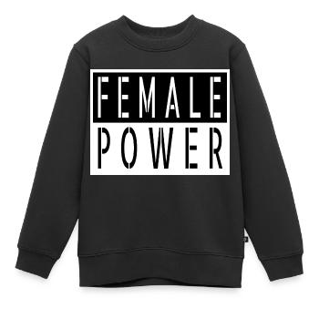 all people blackhistory cool black obama - Kinder Premium Organic Sweatshirt - Schwarz - Vorne - AI Model Kid Female (0cm)