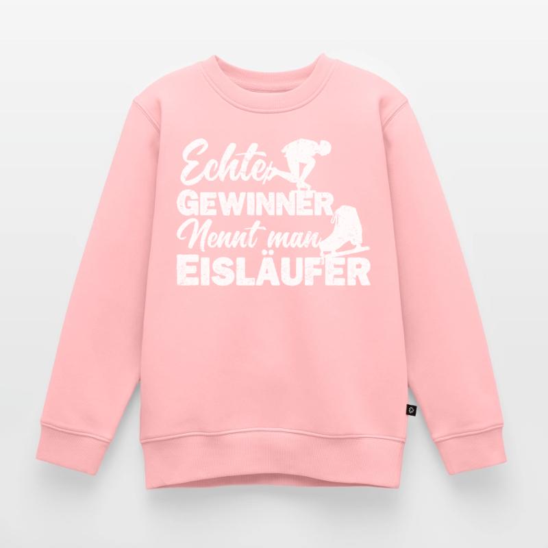 Eisläufer Eiskunstläufer Eislaufen Spruch Kinder Premium Organic Sweatshirt