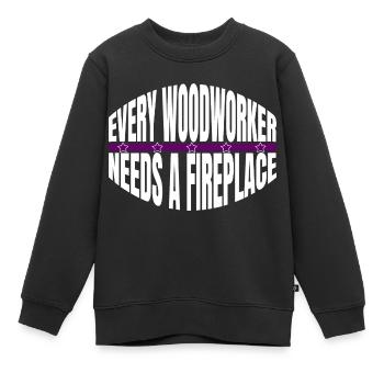 Idée cadeau d’anniversaire Idée cadeau cadeau - Sweat Premium enfant bio - noir - Devant - AI Model Kid Female (0cm)