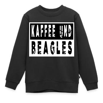 geschenk zitat hunderasse hundefreund coffeeshop - Kinder Premium Organic Sweatshirt - Schwarz - Vorne - AI Model Kid Female (0cm)