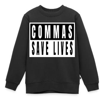writer books literature cycling jokes literary - Kinder Premium Organic Sweatshirt - Schwarz - Vorne - AI Model Kid Female (0cm)