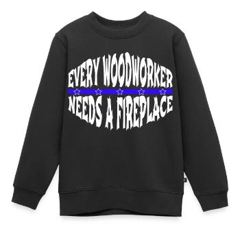 cutter arboriculture carpenter tshirts - Kinder Premium Organic Sweatshirt - Schwarz - Vorne - AI Model Kid Female (0cm)
