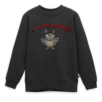 Tribas die kleine Fledermaus (Je suis les ténèbres) - Sweat Premium enfant bio - noir - Devant - AI Model Kid Female (0cm)