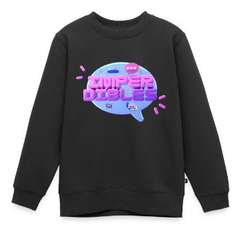 3D - Kinder Premium Organic Sweatshirt - Schwarz - Vorne - AI Model Kid Female (0cm)