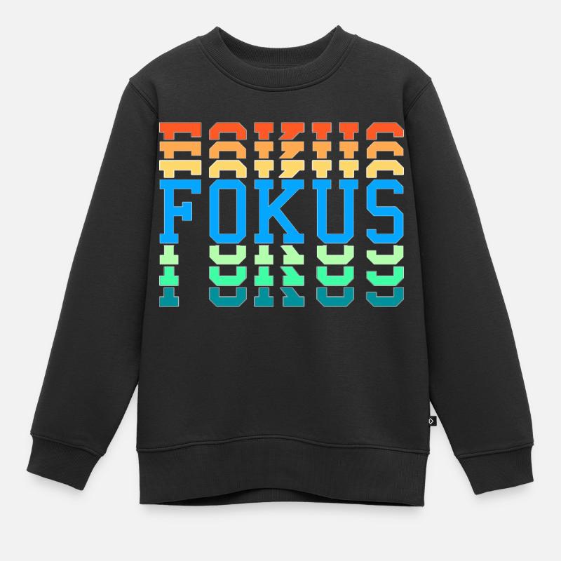 Foyer - Sweat Premium enfant bio - noir