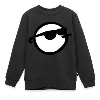Sunglasses man - Sweat Premium enfant bio - noir - Devant - AI Model Kid Female (0cm)