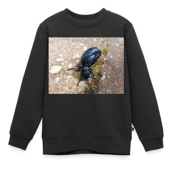 coléoptère noir aussi coléoptère violet Ölkäfer - Sweat Premium enfant bio - noir - Devant - AI Model Kid Female (0cm)