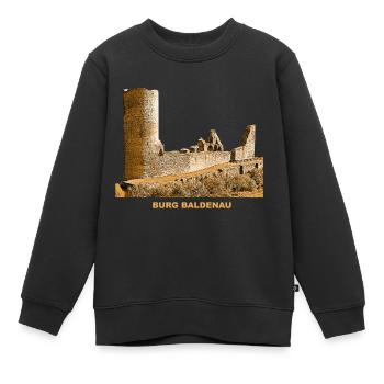Château de Baldenau Mosbach Ruine Hundsrück Rhénanie - Sweat Premium enfant bio - noir - Devant - AI Model Kid Female (0cm)
