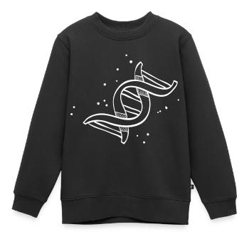 DNA - Kinder Premium Organic Sweatshirt - Schwarz - Vorne - AI Model Kid Female (0cm)