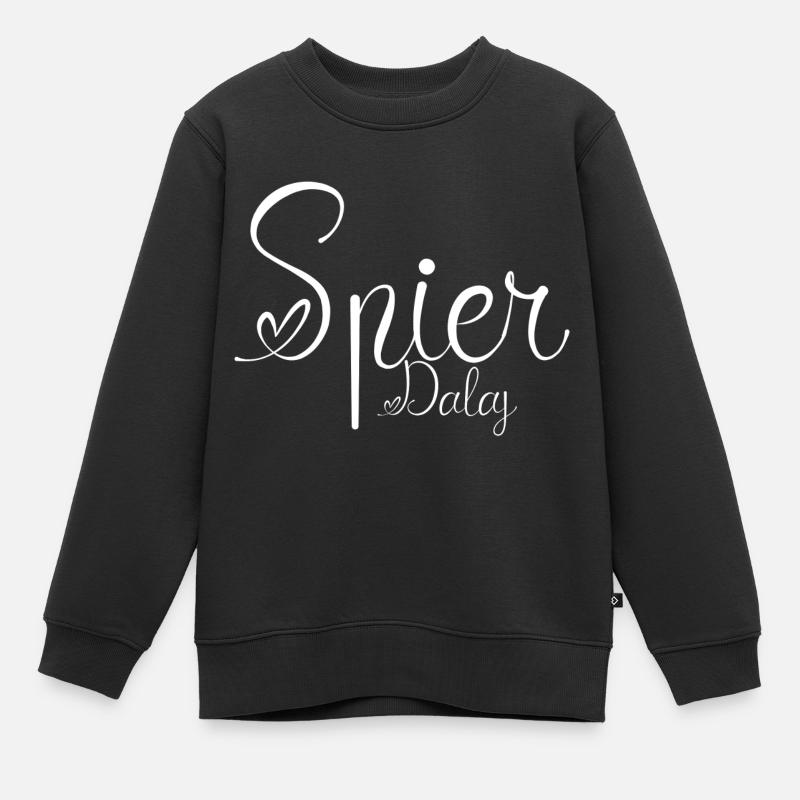 Spirda... Texte polonais - Sweat Premium enfant bio - noir