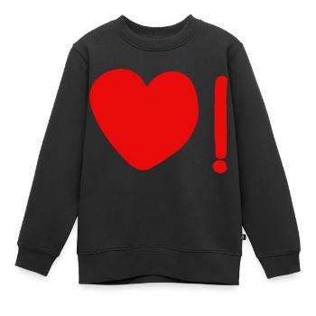 Faktorielle Liebe. - Kinder Premium Organic Sweatshirt - Schwarz - Vorne - AI Model Kid Female (0cm)