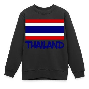 Thaïlande - Sweat Premium enfant bio - noir - Devant - AI Model Kid Female (0cm)