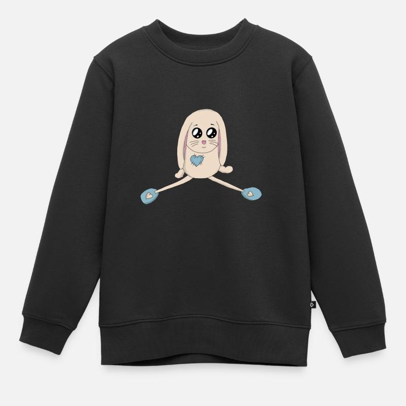 Lapin - Sweat Premium enfant bio - noir