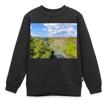 gorge près des chutes Victoria au Zimbabwe - Sweat Premium enfant bio - noir - Devant - AI Model Kid Female (0cm)