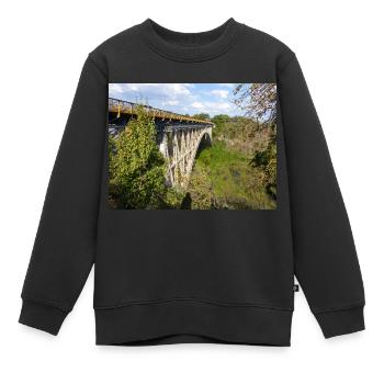 Pont des chutes Victoria près des chutes Victoria - Sweat Premium enfant bio - noir - Devant - AI Model Kid Female (0cm)