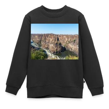 gorge près des chutes Victoria au Zimbabwe - Sweat Premium enfant bio - noir - Devant - AI Model Kid Female (0cm)