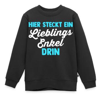 Enkel - Kinder Premium Organic Sweatshirt - Schwarz - Vorne - AI Model Kid Female (0cm)