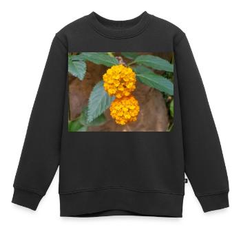 Lantana auch spanische Flagge Wandelröschen Lantana - Kinder Premium Organic Sweatshirt - Schwarz - Vorne - AI Model Kid Female (0cm)