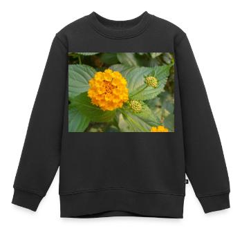 Lantana auch spanische Flagge Wandelröschen Lantana - Kinder Premium Organic Sweatshirt - Schwarz - Vorne - AI Model Kid Female (0cm)
