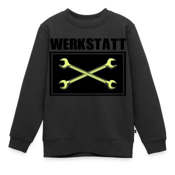 werkzeug werkstatt - Kinder Premium Organic Sweatshirt - Schwarz - Vorne - AI Model Kid Female (0cm)