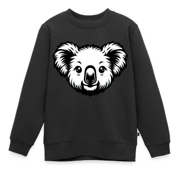 Koala. Süße Tierkinder - Kinder Premium Organic Sweatshirt - Schwarz - Vorne - AI Model Kid Female (0cm)