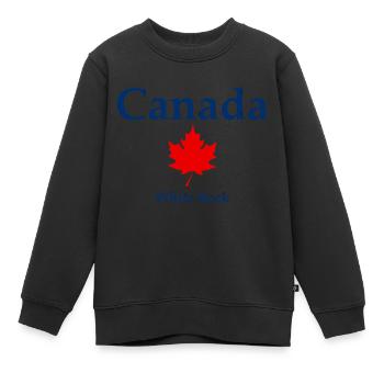 White Rock - Colombie-Britannique - Canada - Kanada - Sweat Premium enfant bio - noir - Devant - AI Model Kid Female (0cm)