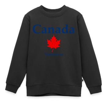 Vancouver - Colombie-Britannique - Canada - Kanada - Sweat Premium enfant bio - noir - Devant - AI Model Kid Female (0cm)